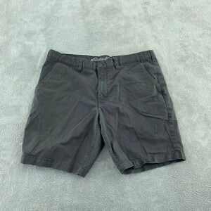 Eddie Bauer Slim Chino Shorts Mens 38 Gray 2759